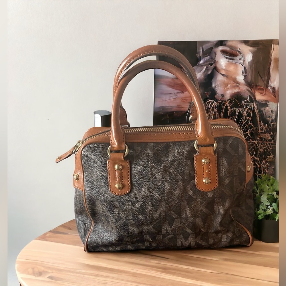 MICHAEL Michael Kors Brown and Tan Mini Bag